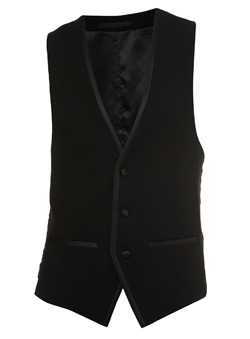 Black Dinner Suit Waistcoat