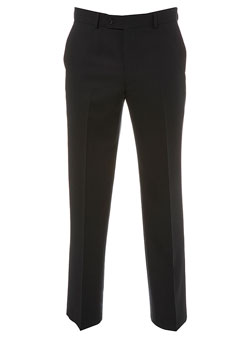 Burton Black Double Pinstripe Slim Fit Smart Trousers