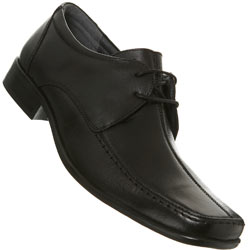 Black Lace Up Centre Seam Loafers