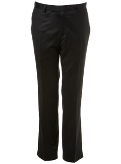Black Wool Premium Suit Trousers