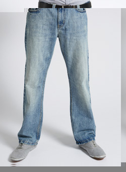 Burton Bleach Straight Denim Jeans