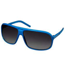 Blue Plastic Frame Sunglasses
