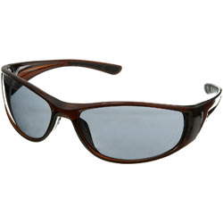 Brown Plastic Wrap Sunglasses