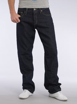 Dark Blue Twisted Fit Jeans