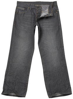 Burton Grey Resin Coated Vintage Jean