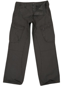 Burton Grey Ripstop Crop Combat Trousers