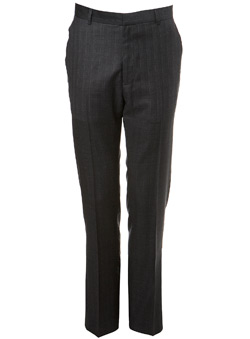 Burton Grey Shadow Stripe Smart Trousers