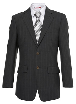 Grey Stripe Suit Jacket