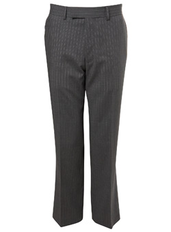 Grey Stripe Travel Suit Trousers