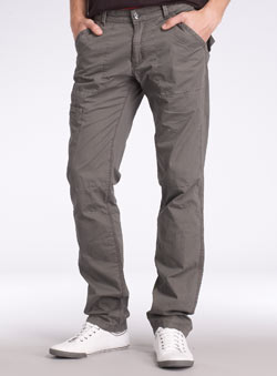 Grey Tapered Utility Cargo Trousers