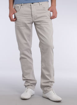 Ice Grey Tapered Jeans