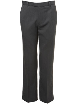 Burton Light Grey Flat Front Trousers