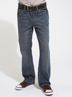 Burton Mid Blue Vintage Straight Fit Denim Jeans