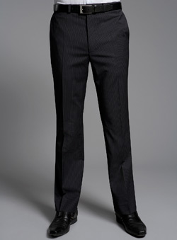 Navy Stripe Performance Suit Trousers