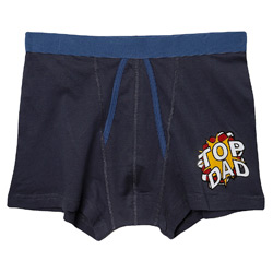Burton Navy Top Dad Print Trunk Underwear