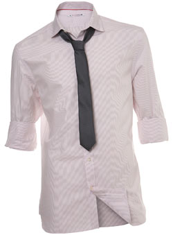 Pink Finestripe Shirt and Tie