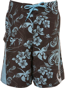 Quiksilver Brown/Blue Floral Boardshorts