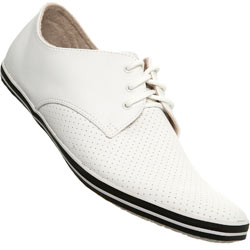 White Perforated Toe Sports Shoe