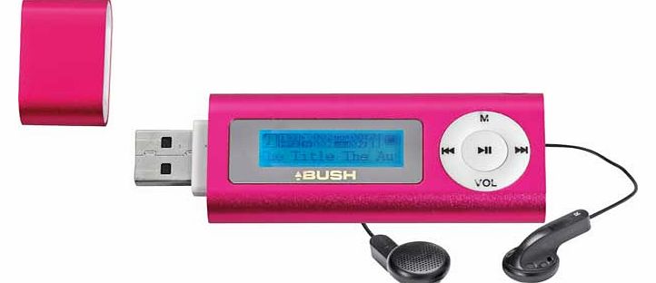 Bush 4GB MP3 Player with LED Display - Pink