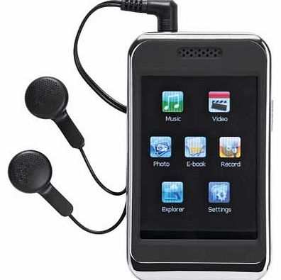 8GB 2.8 Inch MP3 Player with Video - Black