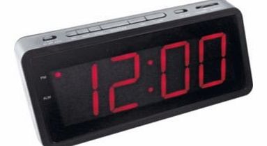 Jumbo Display Alarm Clock Radio - Black (990736811)