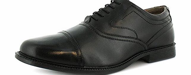 Business Class New Mens/Gents Black Leather Upper Lace Up Formal Shoes. - Black - UK 9