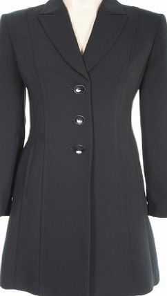 Busy Clothing Womens Black Long Suit Jacket - Size 20