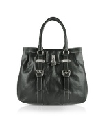 Large Grained Leather Tote Bag