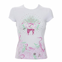 Butterfly by Matthew Williamson White birds and butterfly t-shirt