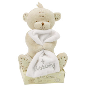Christening Teddy Bear Soft Toy