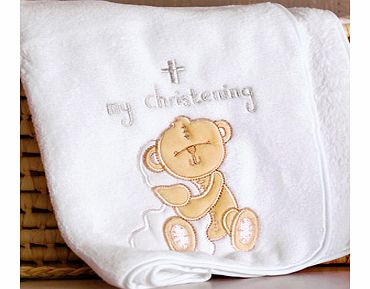 My Christening Embroidered Blanket