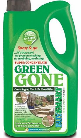 Buysmart Products 2.5L Green Gone Super Concentrate Algae Mould/ Moss Killer
