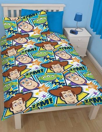 Buzz Lightyear Toy Story Toy Story Zam Single Duvet Cover and Pillowcase