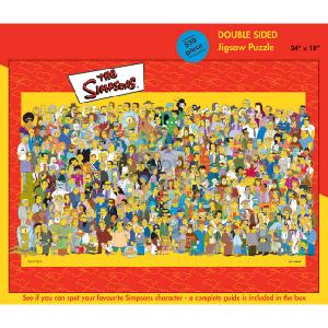 BV Leisure Double Sided The Simpsons Cast 550 Piece Jigsaw Puzzle