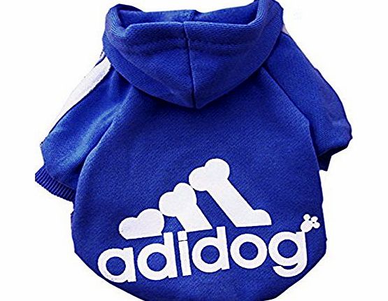BXT-PET BXT Pet Dog Sweater Puppy T Shirt Sports Adidog Fleece Cute amp; Warm Hoodie Coat Clothes Playsuit