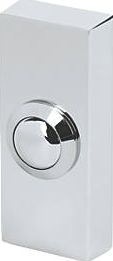 Byron, 1228[^]66228 Wired Bell Push Chrome 95 x 30mm 66228
