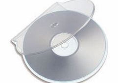 Genuine C-Shell CD/DVD/Blu-Ray Storage Cases, Clear, 50 pack