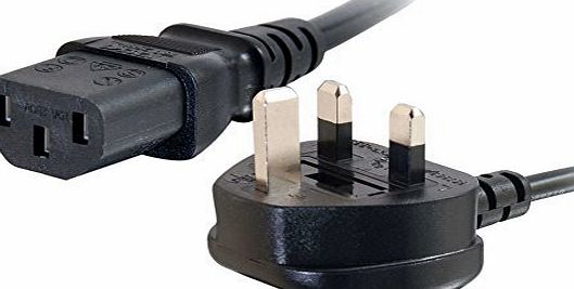 C2G 2m 16 AWG UK Power Cord (IEC320C13 to BS 1363)