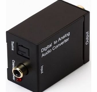 Digital Optical ToSlink/Digital Coaxial to RCA Analogue Phono Audio Converter