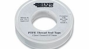 Cable-Tex 1 Rolls 12mm x 10m Water White plumbers ptfe thread seal tape plumbing joint