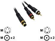 CABLES TO GO 15M VELOCITY S-VIDEO   RCA