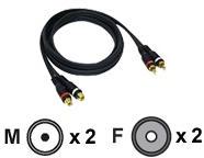 CABLES TO GO 5M VELOCITY RCA AUDIO EXT