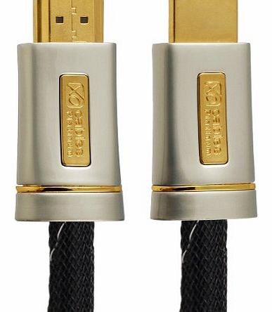 15M (15 Meter) XO PLATINUM HDMI TO HDMI Cable *New 2.0/1.4 Version High-Speed with ETHERNET and 3D 21GPS* FULL HD 2160p/1080p for XBOX 360, PS3, PS4, SKYHD, VIRGIN BOX, DVD, BLU-RAY, UHD, LCD, LED, PL