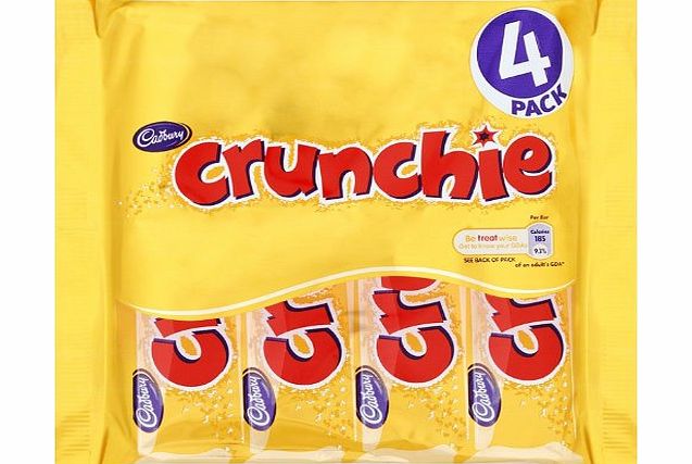 Cadbury Crunchie 4 Bars (Pack of 5, Total 20 Bars)