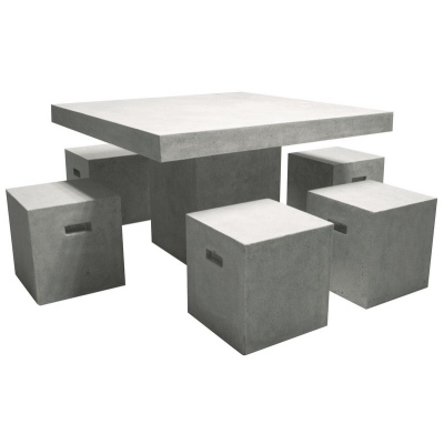 Grandelight Lightweight Terrazzo Grey Table (105cm x 105cm)
