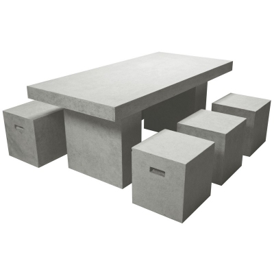 Grandelight Lightweight Terrazzo Grey Table (213cm x 105cm)