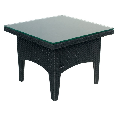 Cadix Quattro Black Wicker Small Table