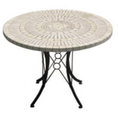 Round Natural Mosaic Table (90cm)