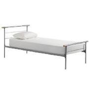 Single Bed, Silver Finish