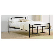 Caen Double Bed, Black And Airsprung Wembury
